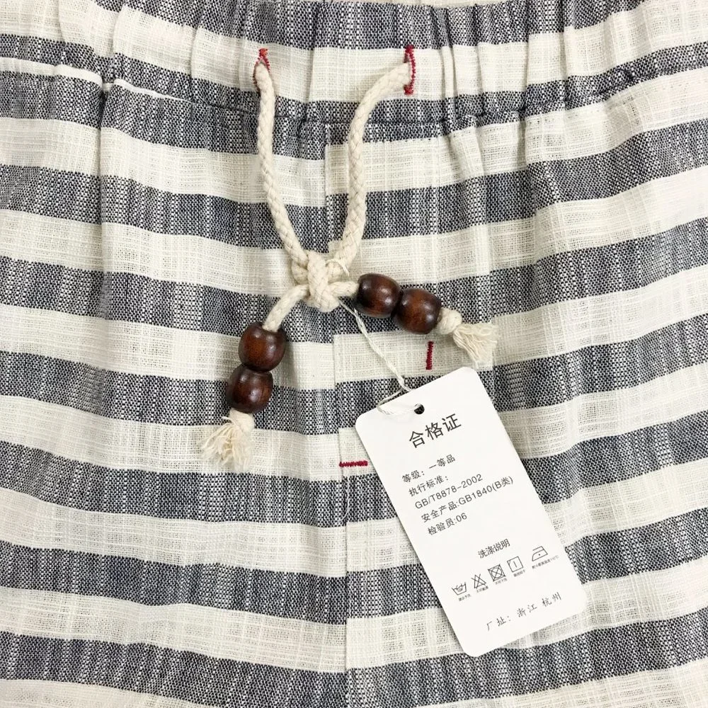 FASHION Brand Striped Bermuda Shorts M/L NWT Textured Cotton Pockets - Picture 5 of 8